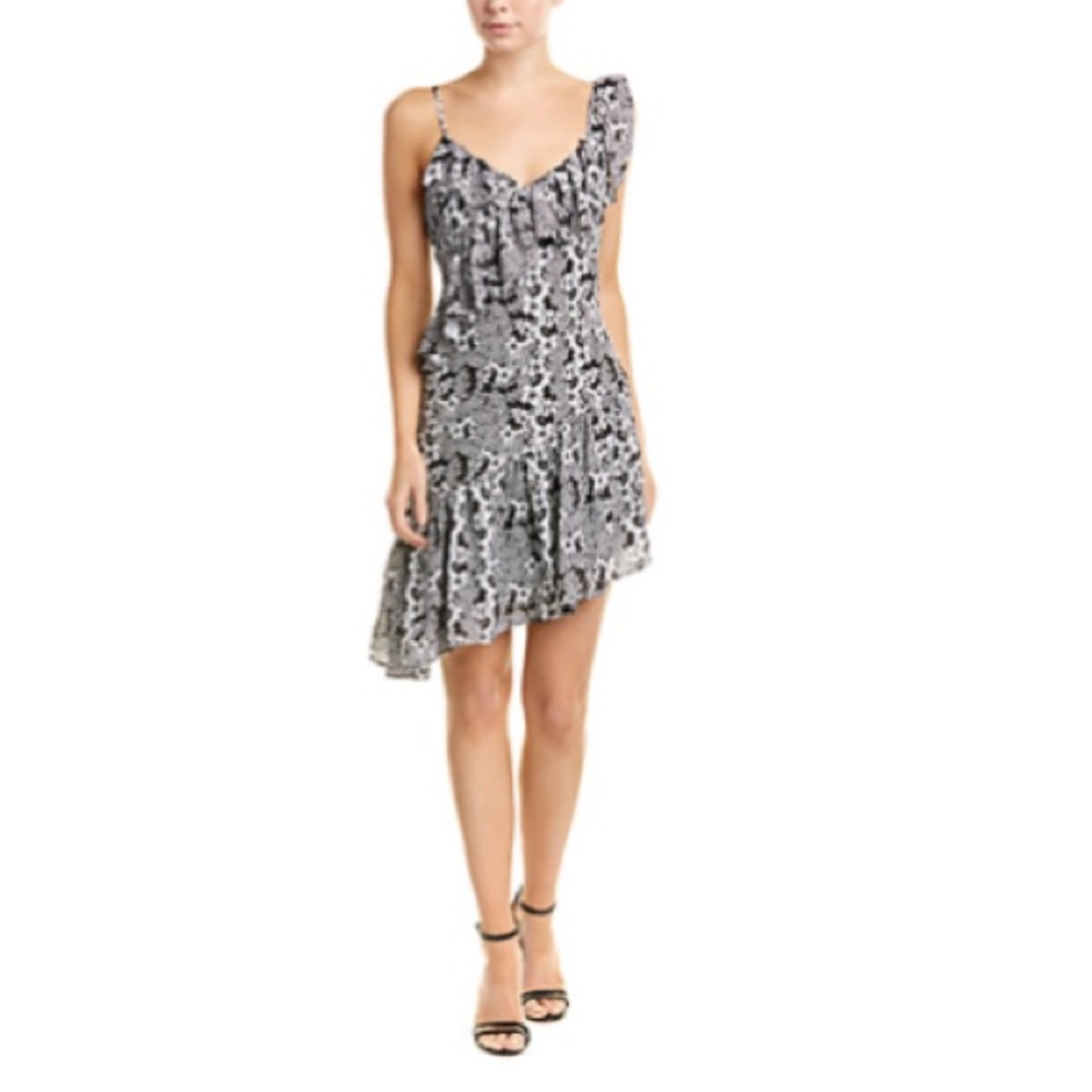 Parker Lyla Ruffle Asymmetrical Floral Sundress